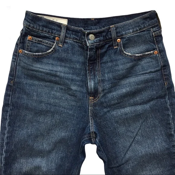 GAP mom jean high rise jeans size 29 dark wash - Picture 9 of 16